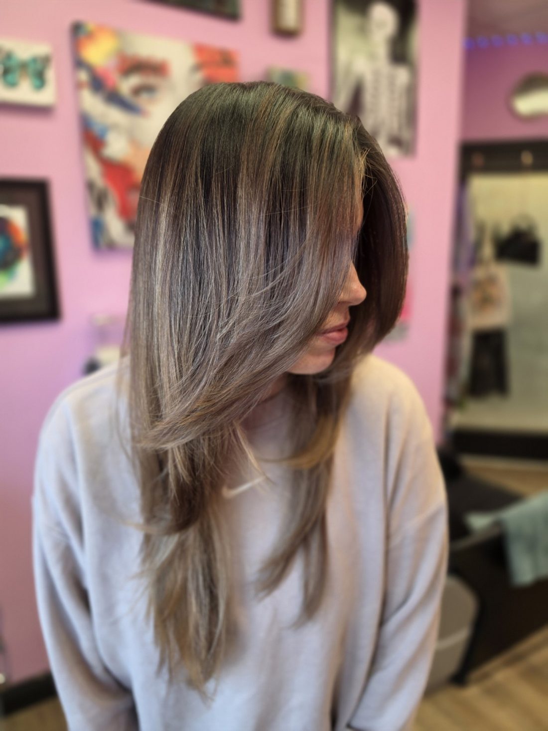 Soft brunette layers
