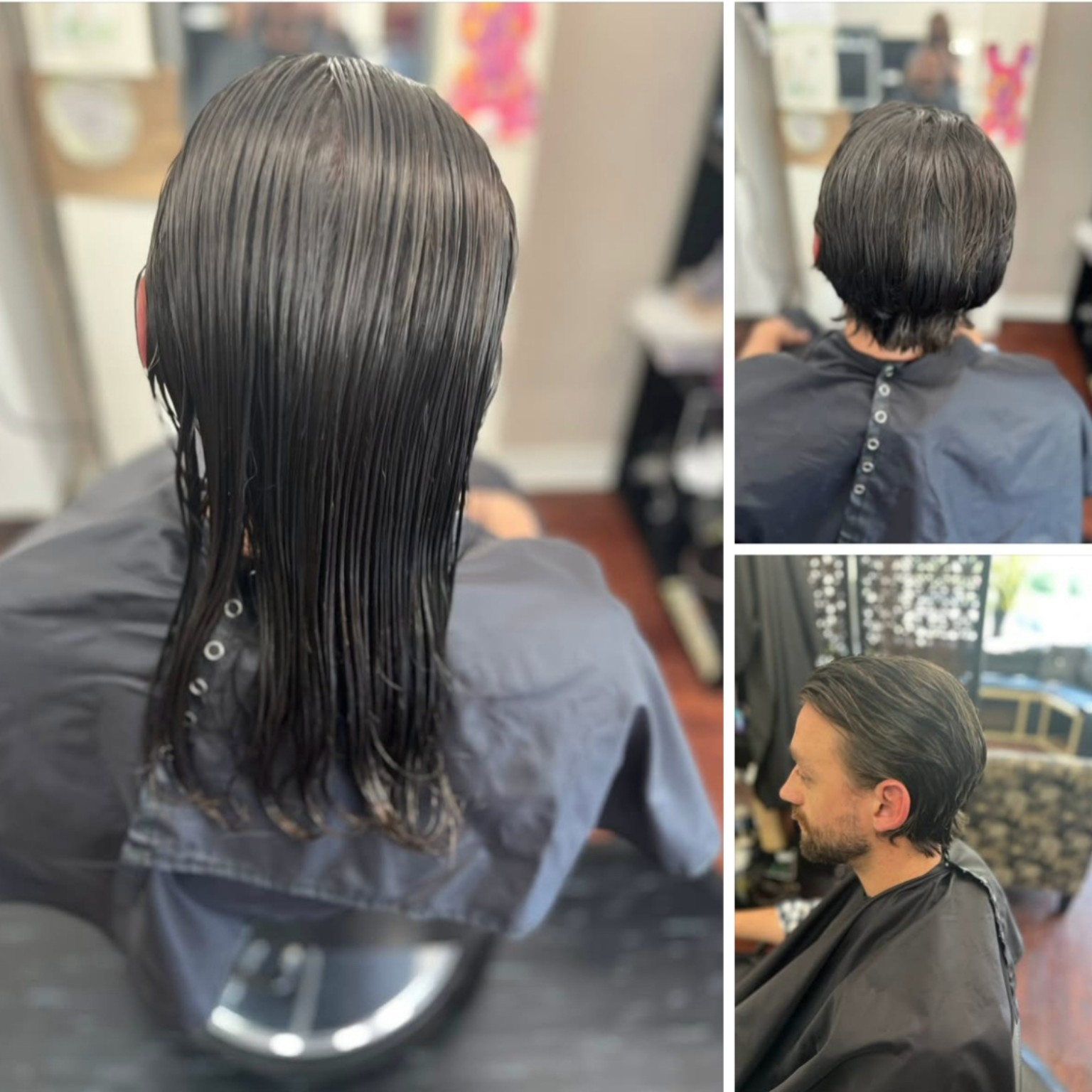 Soft layered haircut detail — hair by Tiffany Huber